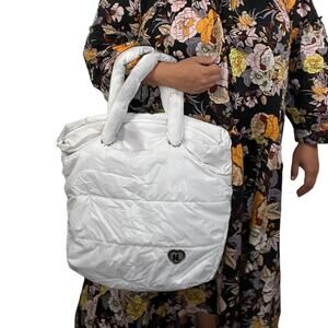 Harajuku Lovers Puffer Tote White Bag